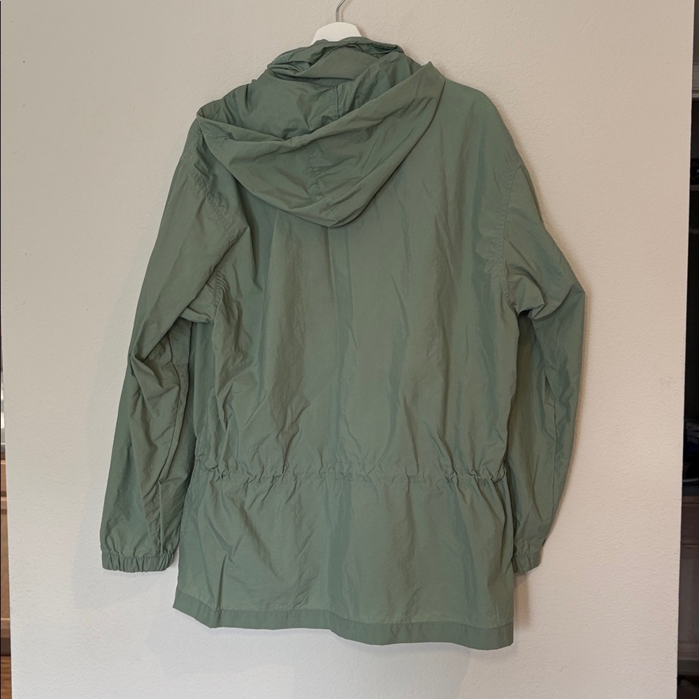 VINTAGE Green Hooded Windbreaker Jacket Cottage Essentials size medium - Picture 6 of 6